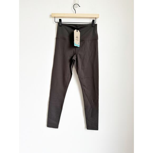 NWT prAna Chakara 7/8 Leggings Women's Dark Iron Brown XS - Picture 3 of 5